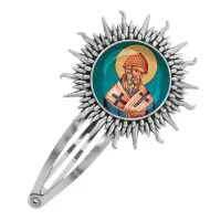 Заколка металлическая, цвет серебро, Спиридон Тримифунтский C1158045