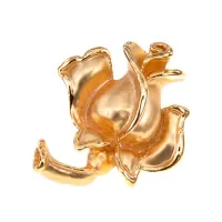 Брошь Роза, цвет золотой UE050-G