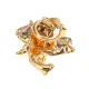 Брошь Роза, цвет золотой UE050-G