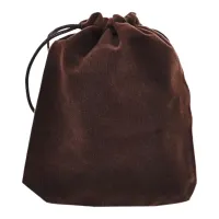 Мешочек бархат 10х12 см коричневый MS003BR