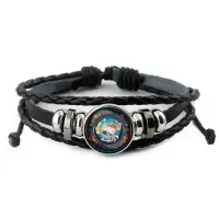 Кожаный браслет Карпы Кои BSK-0378