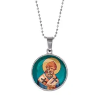 Кулон, цвет серебро, с цепочкой, Спиридон Тримифунтский C1158053