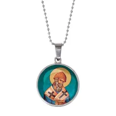Кулон, цвет серебро, с цепочкой, Спиридон Тримифунтский C1158053
