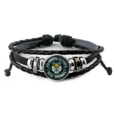 Кожаный браслет Волк BSK-0379