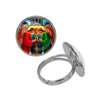 Кольцо металлическое, цвет серебро, Троица C1159015