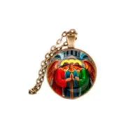 Кулон, цвет бронза, с цепочкой, Троица C1159028