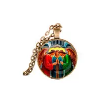 Кулон, цвет бронза, с цепочкой, Троица C1159028