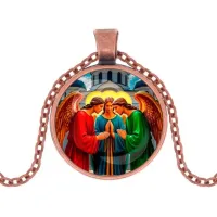 Кулон, цвет медь, с цепочкой, Троица C1159030