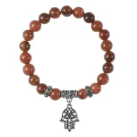 Браслет Хамса (от сглаза и зла), Коричневый авантюрин BSP-13-0001