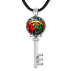 Кулон ключ, цвет серебро, со шнурком, Троица C1159043