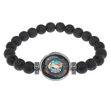 Браслет из лавы Карпы Кои BSL-0378