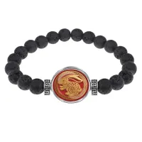 Браслет из лавы Год Кролика BSL-0383