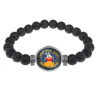 Браслет из лавы Bunny With Money BSL-0386