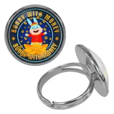 Безразмерное кольцо Bunny With Money KLF-0386