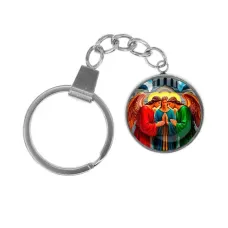 Брелок, нержавеющая сталь, с кольцом для ключей, Троица C1159061