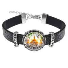 Кожаный браслет, Храм и березы C1160011