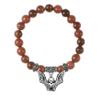 Браслет Летучая мышь (защита, счастье, успех), Коричневый авантюрин BSP-13-12