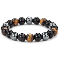 Браслет здоровья из натуральных и синтетических камней, 10мм BJBS-176-1