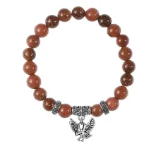 Браслет Орел (защита, сила, победа), Коричневый авантюрин BSP-13-24
