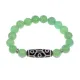 Браслет с 9-глазой бусиной Дзи и нат.камнем Нефрит BSDS-05-13