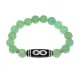 Браслет с бусиной Дзи Бесконечность и нат.камнем Нефрит BSDS-07-13