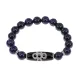 Браслет с бусиной Дзи Гаруда и синт.камнем Синий авантюрин BSDS-08-02