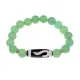 Браслет с бусиной Дзи Золотой ключ и нат.камнем Нефрит BSDS-09-13
