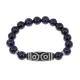 Браслет с 6-глазой бусиной Дзи и синт.камнем Синий авантюрин BSDS-12-02