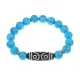 Браслет с 6-глазой бусиной Дзи и синт.камнем Бирюза BSDS-12-05
