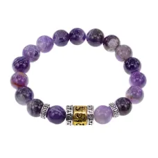 Браслет Исполнения Желаний с нат.камнем Аметист BSDT-01-03