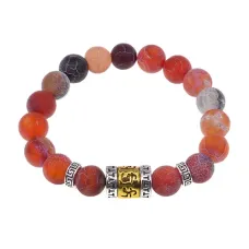 Браслет Исполнения Желаний с нат.камнем Африканский агат BSDT-01-04