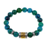 Браслет Исполнения Желаний с синт. камнем Хризоколла BSDT-01-21