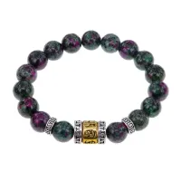 Браслет Исполнения Желаний с синт.камнем Цоизит BSDT-01-22