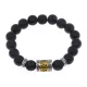 Браслет Исполнения Желаний с синт. камнем Шунгит BSDT-01-24