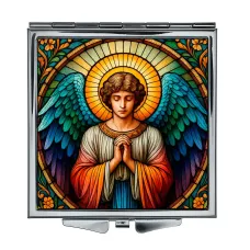 Складное зеркало квадратное Ангел хранитель ZER2-1452