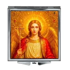 Складное зеркало квадратное Архангел Михаил ZER2-1454