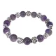 Браслет с крестами, Аметист, 10мм BSH-16-03