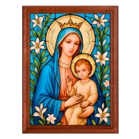 Постер в рамке 22х17см Пресвятая Богородица POSV-0516