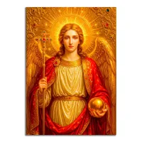 Виниловый магнит Архангел Михаил MI210