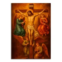 Виниловый магнит Распятие MI218