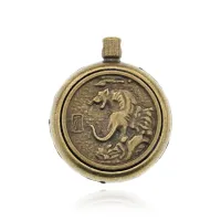 Кулон Восточный гороскоп Тигр с молитвенным барабаном, d.2,5см BJK292-02
