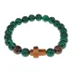Браслет с крестом из Тигрового глаза, Малахит, 8мм BSH-17-12