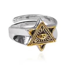 Безразмерное кольцо Всевидящее око, 13мм KL217