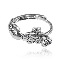 Безразмерное кольцо Карп и Лотос, 9мм KL237