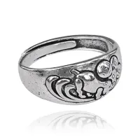 Безразмерное кольцо Восточный гороскоп, 9мм, Свинья KL241-12