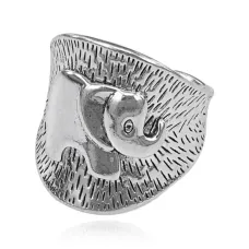 Безразмерное кольцо Слон, 23мм KL254