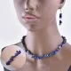 Комплект из натурального лазурита (бусы, браслет и серьги) NJ022-06
