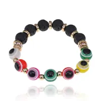 Браслет от сглаза с лавой, 10мм BS563-02