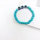 Браслет от сглаза с бирюзой и стразами, 10мм BJBS-327
