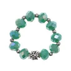 Чётки перстные, цвет зелёный BJCH-037-03